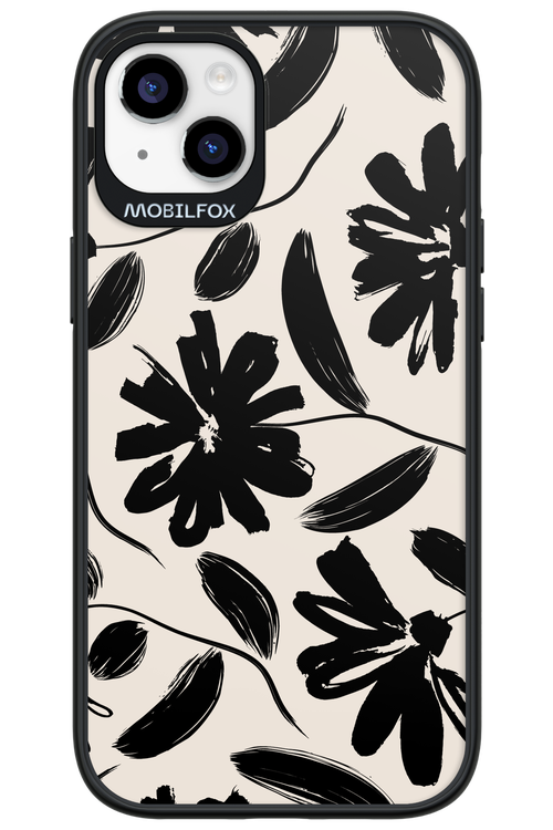 Monochrome Flowerss - Apple iPhone 14 Plus