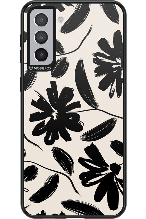 Monochrome Flowerss - Samsung Galaxy S21+