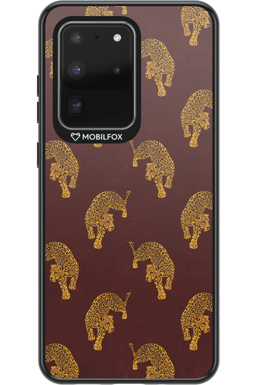 Burgundy Leopard Pattern - Samsung Galaxy S20 Ultra 5G