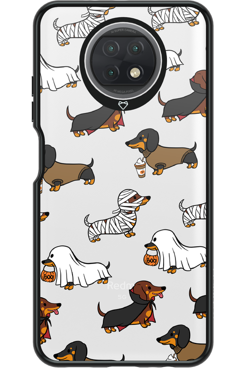Scary Dachshund (Transparent) - Xiaomi Redmi Note 9T 5G