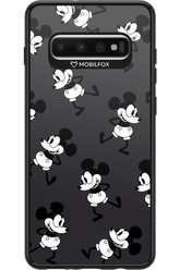 Iconic Mouse (antracite pattern) - Samsung Galaxy S10+