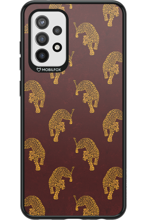 Burgundy Leopard Pattern - Samsung Galaxy A72
