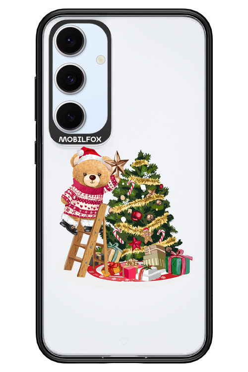 Christmas Bear (Transparent) - Samsung S24 FE
