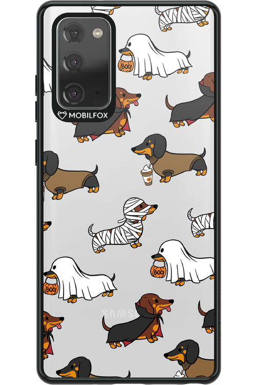 Scary Dachshund (Transparent) - Samsung Galaxy Note 20