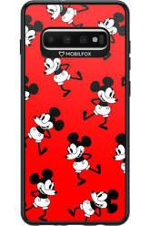Iconic Mouse (red pattern) - Samsung Galaxy S10+