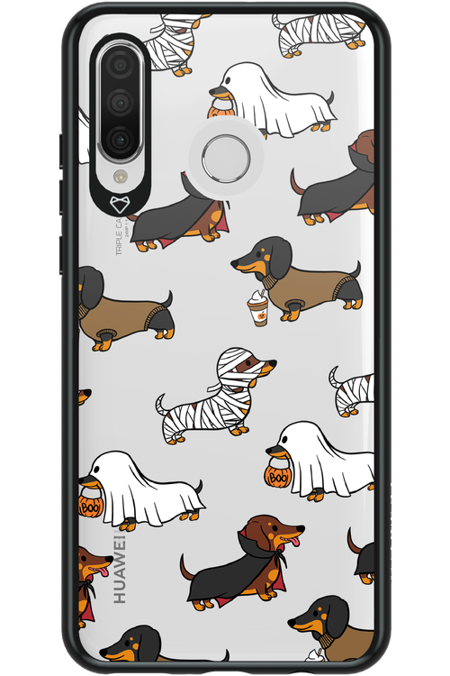 Scary Dachshund (Transparent) - Huawei P30 Lite