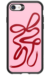 Burgundy Bow - Apple iPhone 7