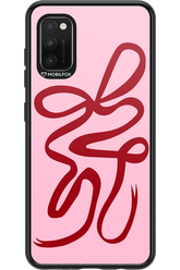 Burgundy Bow - Samsung Galaxy A41