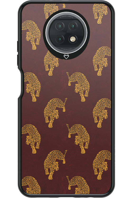Burgundy Leopard Pattern - Xiaomi Redmi Note 9T 5G
