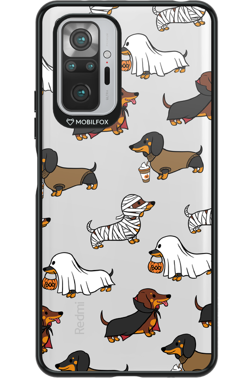 Scary Dachshund (Transparent) - Xiaomi Redmi Note 10 Pro