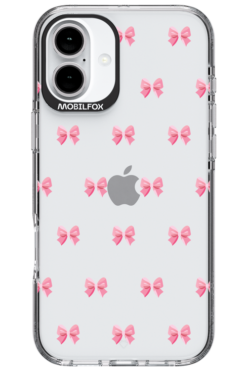 Pinky Bow - Apple iPhone 16 Plus