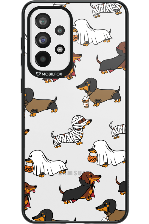Scary Dachshund (Transparent) - Samsung Galaxy A73