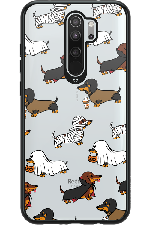 Scary Dachshund (Transparent) - Xiaomi Redmi Note 8 Pro