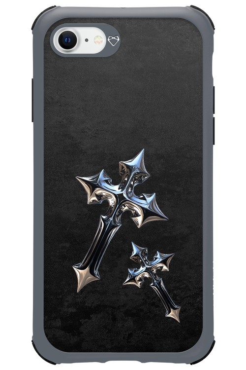 Chrome Crosses - Apple iPhone 8