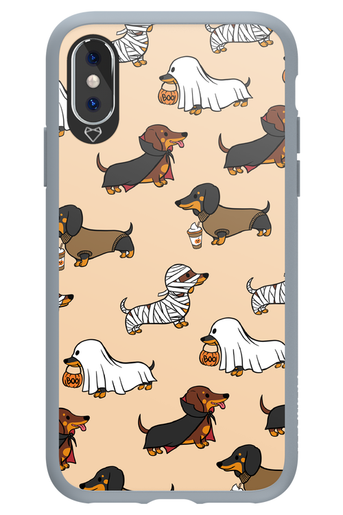 Scary Dachshund - Apple iPhone X