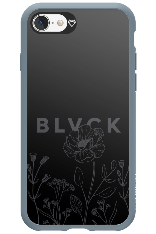 Black Flowers - Apple iPhone SE 2020