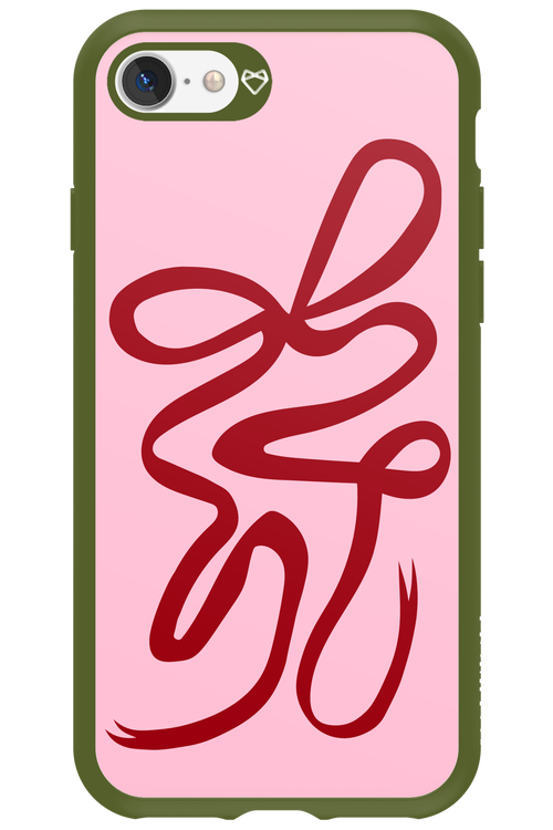 Burgundy Bow - Apple iPhone 7
