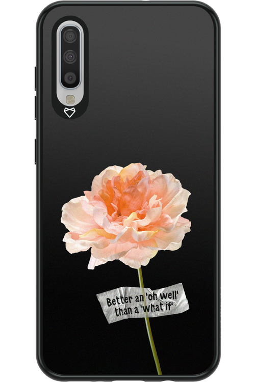 Flower Black - Samsung Galaxy A70