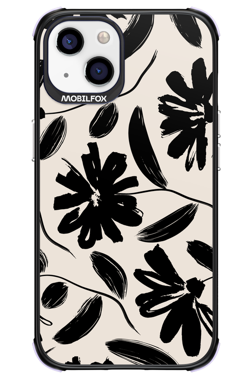 Monochrome Flowerss - Apple iPhone 13