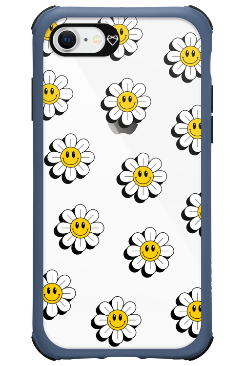 Smiley Flowers Transparent - Apple iPhone 8