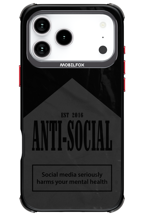 ANTI-SOCIAL (BLVCK) 2.0 - Apple iPhone 17 Pro Max