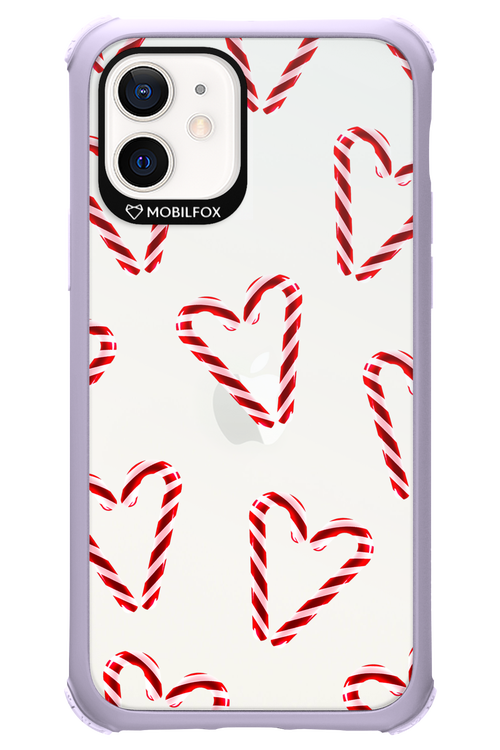 Candy Cane Hearts - Apple iPhone 12