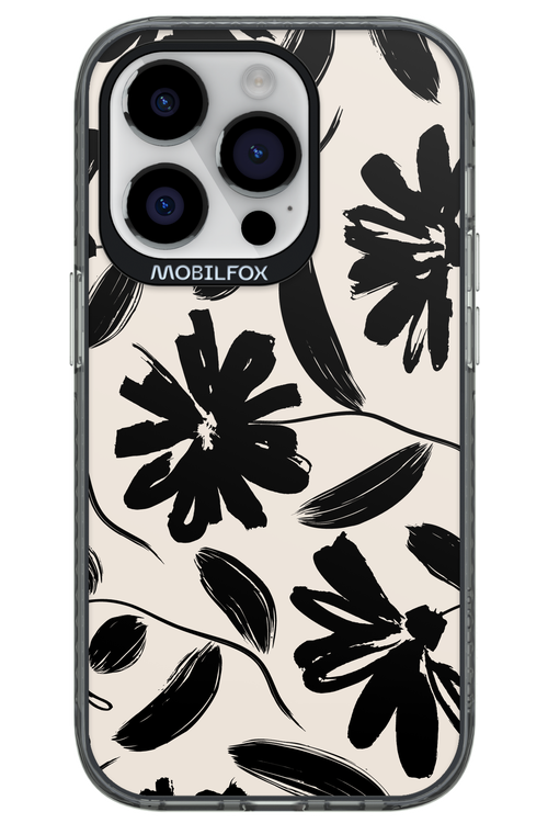 Monochrome Flowerss 2.0 - Apple iPhone 14 Pro