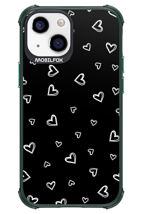Monochrome Hearts 2.0 - Apple iPhone 13 Mini