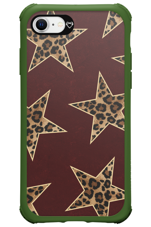 Wild Stars Burgundy - Apple iPhone 8
