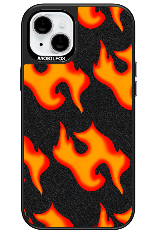 HYPER FLAMES Leather - Apple iPhone 15 Plus