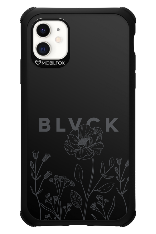 Black Flowers - Apple iPhone 11