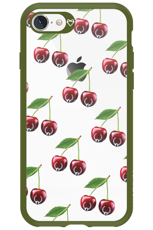 Spicy Cherries Transparent - Apple iPhone 8