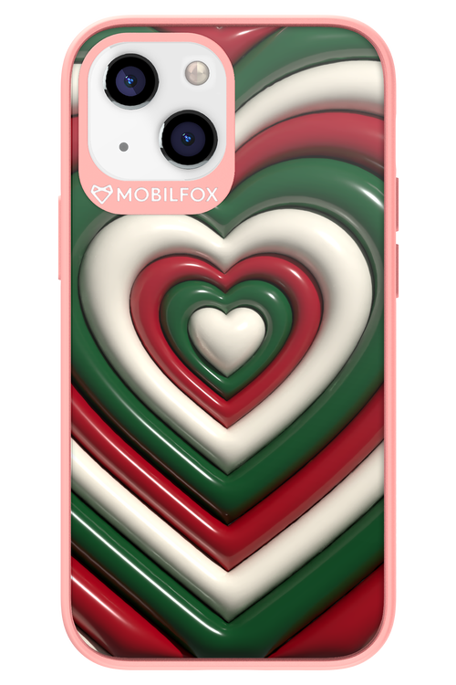 XMAS Hearts - Apple iPhone 13 Mini