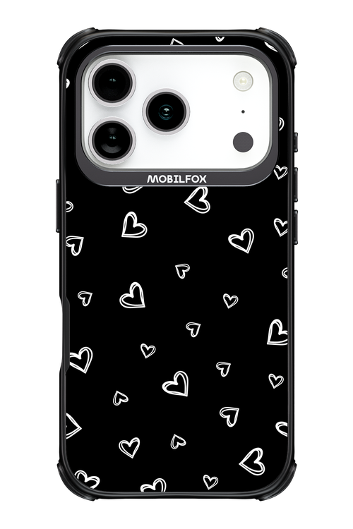 Monochrome Hearts 2.0 - Apple iPhone 17 Pro