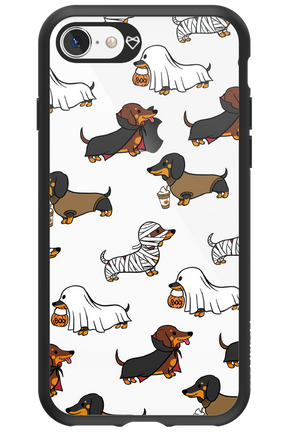 Scary Dachshund (Transparent) - Apple iPhone 8