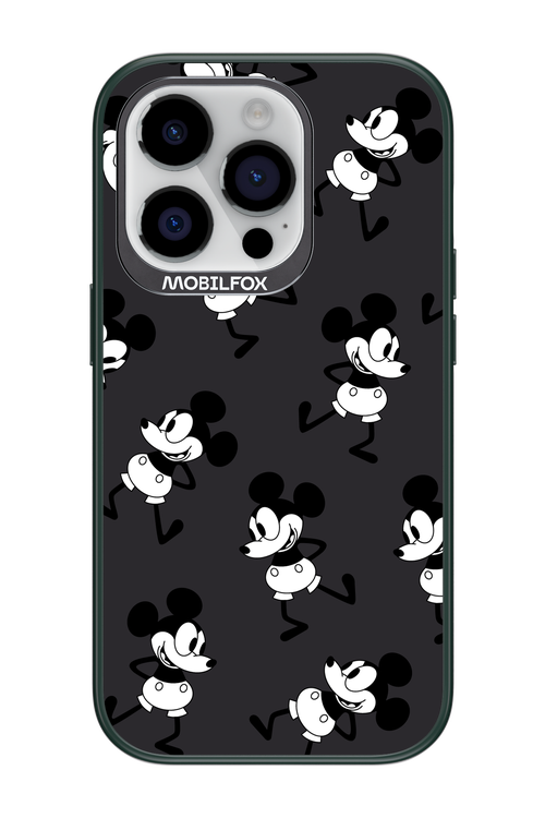 Iconic Mouse (antracite pattern) - Apple iPhone 14 Pro