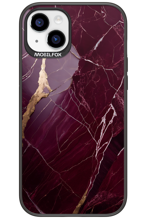 Burgundy Marble - Apple iPhone 15 Plus