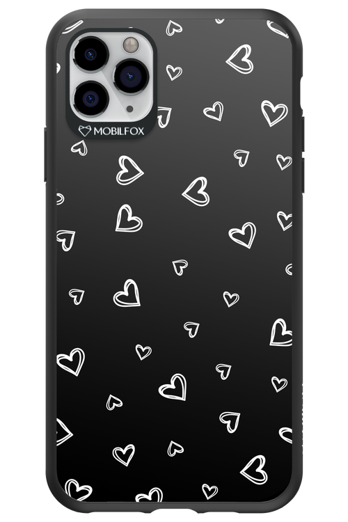 Monochrome Hearts 2.0 - Apple iPhone 11 Pro Max