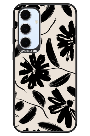 Monochrome Flowerss - Samsung S24 FE
