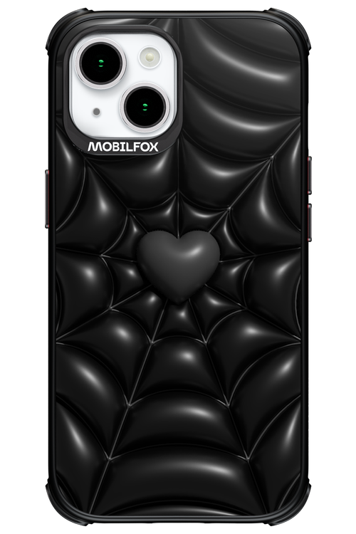 Black Spider Heart - Apple iPhone 15