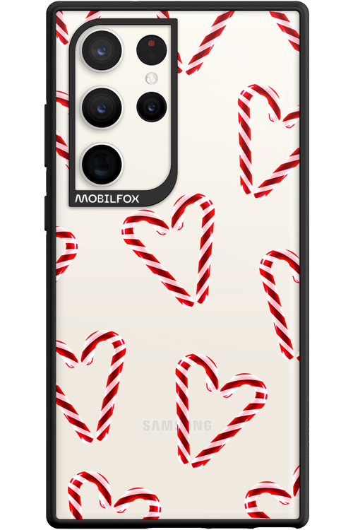 Candy Cane Hearts - Samsung Galaxy S23 Ultra