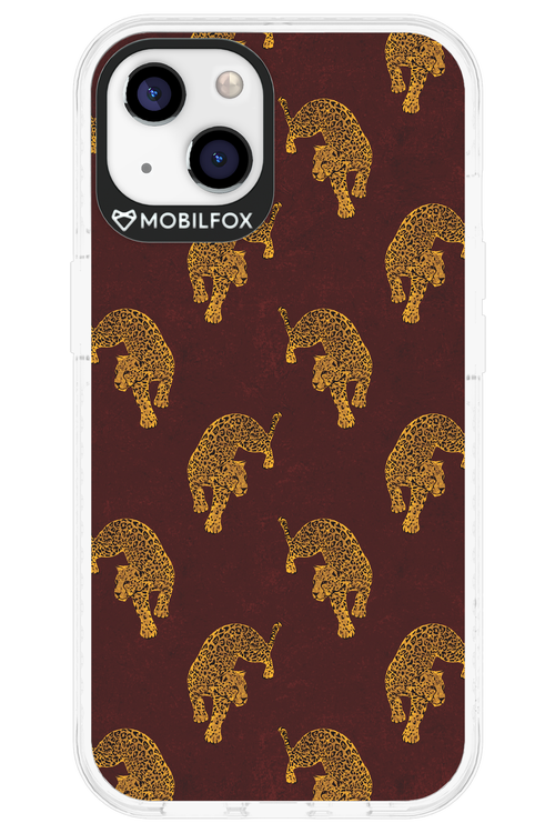 Burgundy Leopard Pattern - Apple iPhone 13