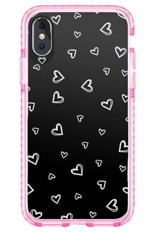 Monochrome Hearts 2.0 - Apple iPhone XS