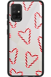 Candy Cane Hearts - Samsung Galaxy A51