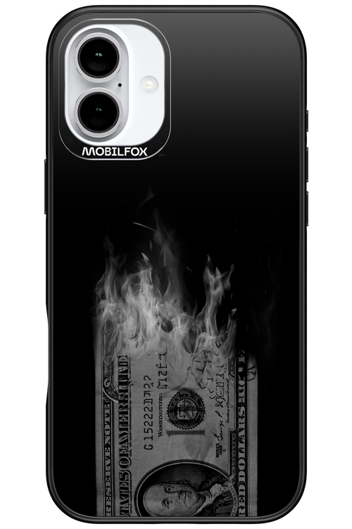 Money Burn B&W 2.0 - Apple iPhone 16 Plus