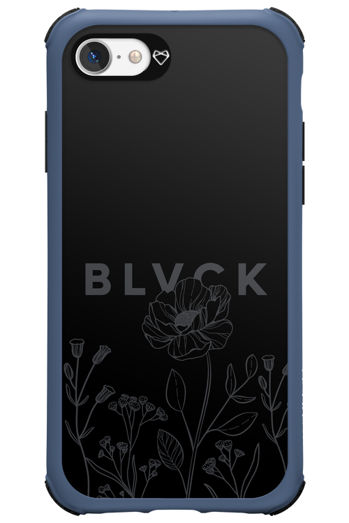 Black Flowers - Apple iPhone 7