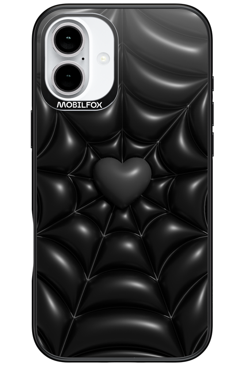 Black Spider Heart - Apple iPhone 16 Plus