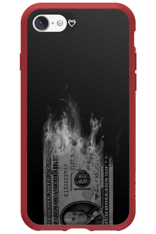 Money Burn B&W - Apple iPhone 7