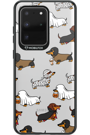 Scary Dachshund (Transparent) - Samsung Galaxy S20 Ultra 5G