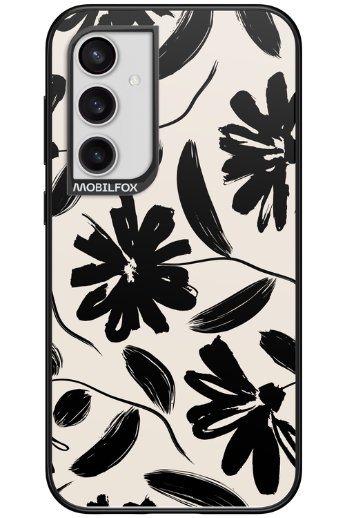 Monochrome Flowerss - Samsung Galaxy S23 FE